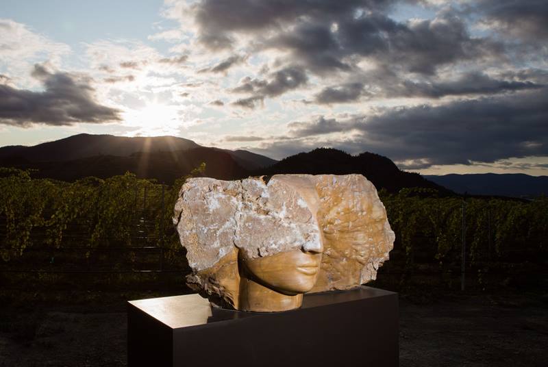 Phantom Creek sculptor by Emily Young